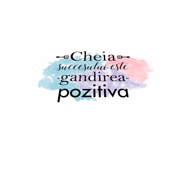 Custom rug the key to success is positive thinking - TenStickers
