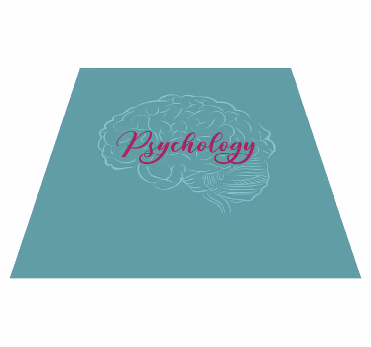 Custom rug psychology brain - TenStickers