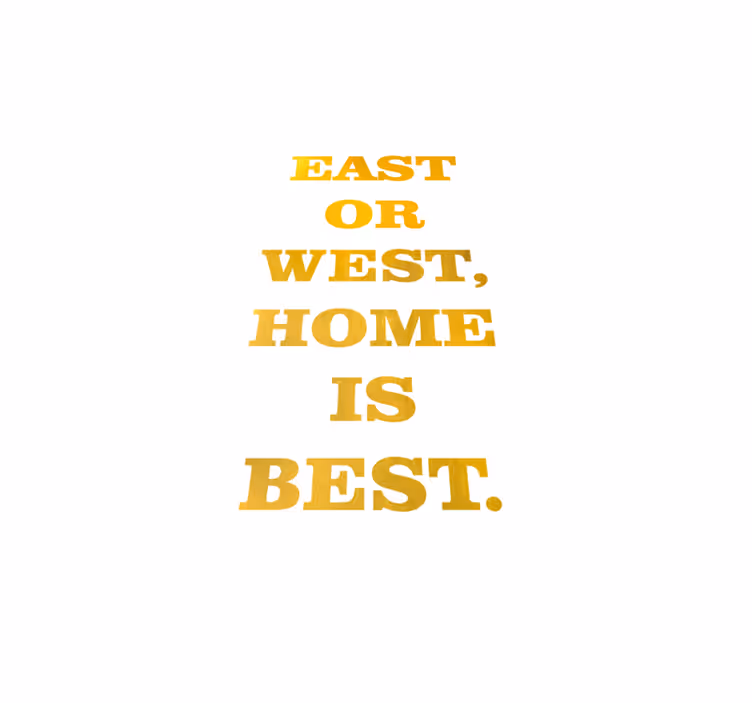 Custom rug east or west home is best golden quadres 3 - TenStickers