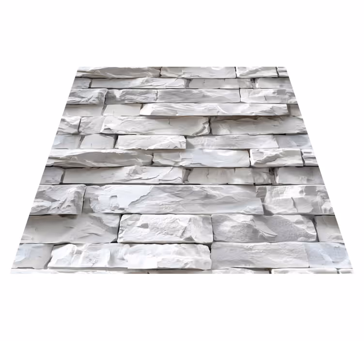Textured vinyl rug with sophisticated design - TenStickers