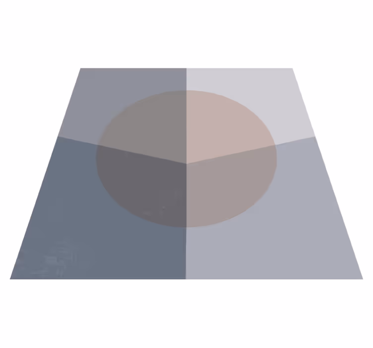 Geometric vinyl rug in pink and gray design - TenStickers