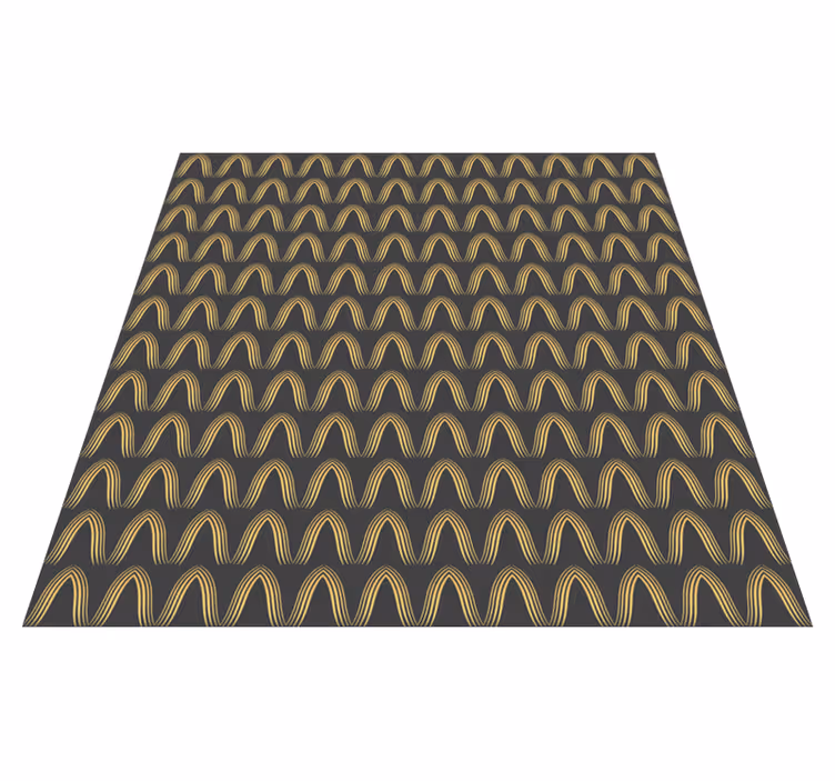 Abstract gold and grey colors entrance hall vinyl rug - TenStickers