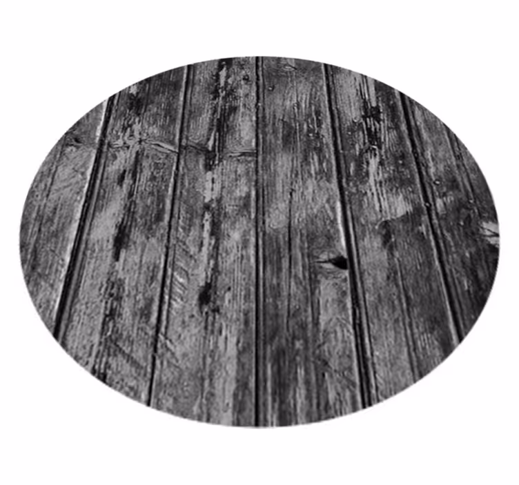Grey vinyl rug with gray wood pattern - TenStickers