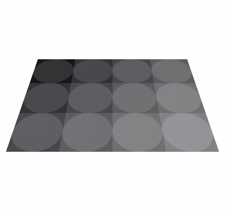 Grey vinyl rug with a sophisticated design - TenStickers