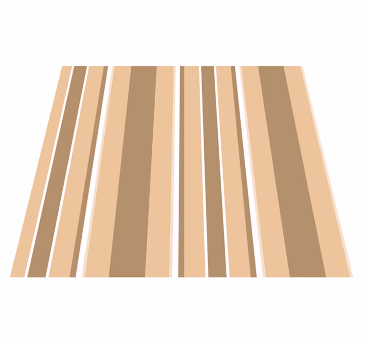Beige vinyl rug in tropical color palette - TenStickers