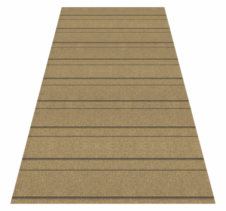 Beige vinyl rug with beige stripes design - TenStickers