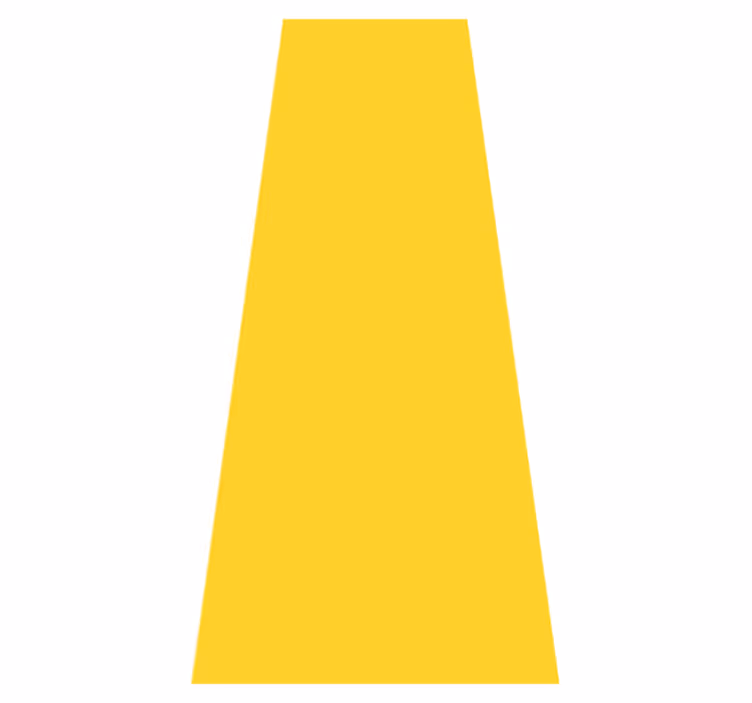 Yellow vinyl rug in vibrant amarillo design - TenStickers