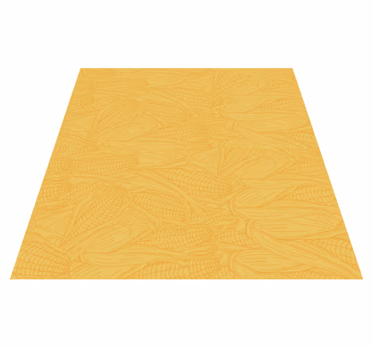 Yellow vinyl rug in corn yellow shade - TenStickers