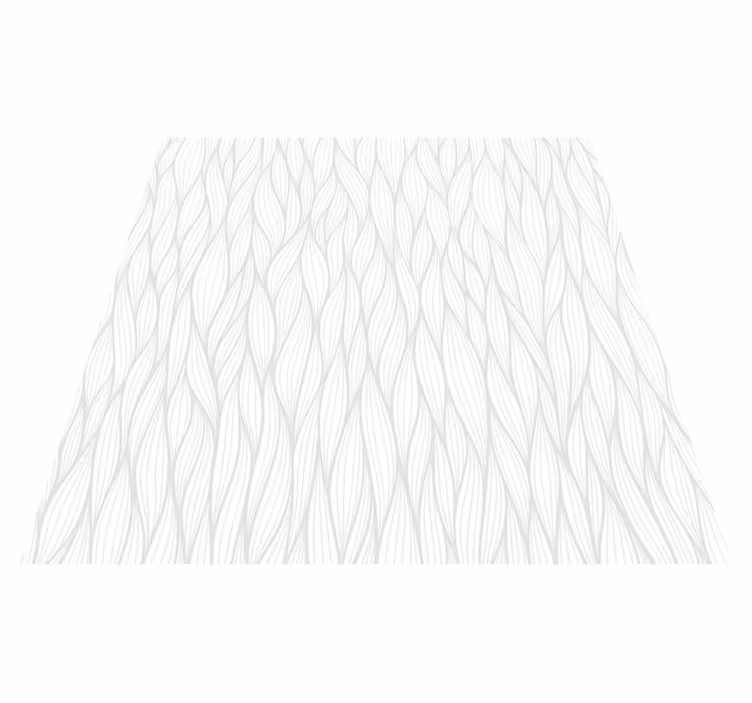 White vinyl rug with curvy patterns - TenStickers
