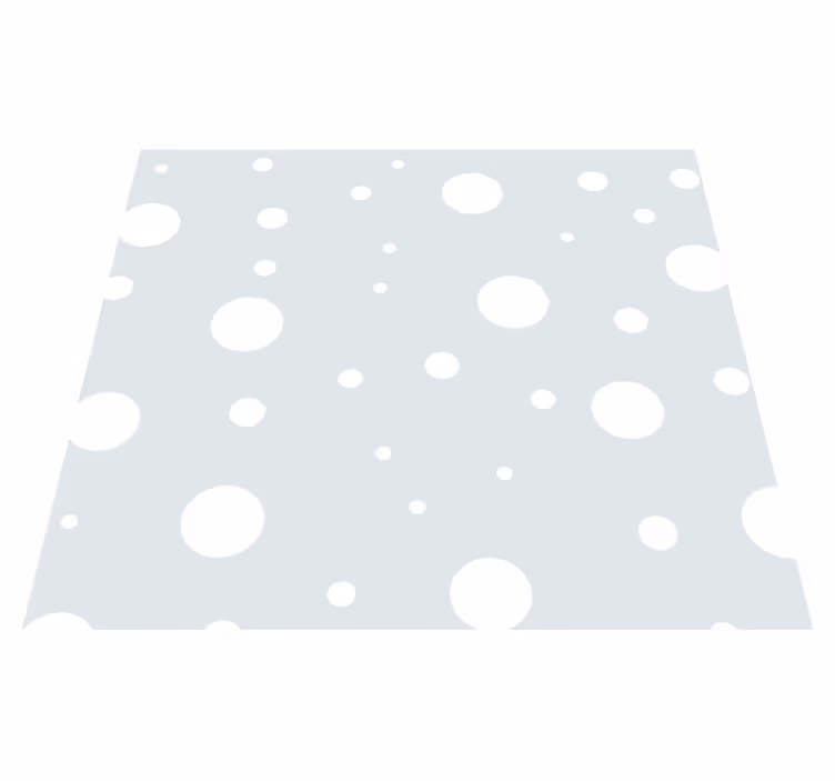 White vinyl rug in mint fantasy design - TenStickers