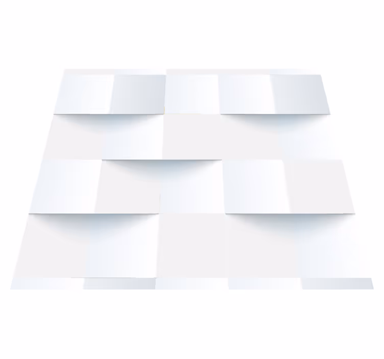 White vinyl rug wallpaper 3d sticky notes white - TenStickers