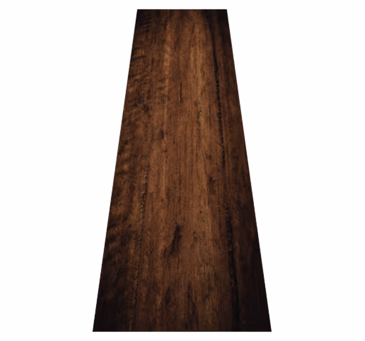 Brown vinyl rug in rich dark brown wood finish - TenStickers