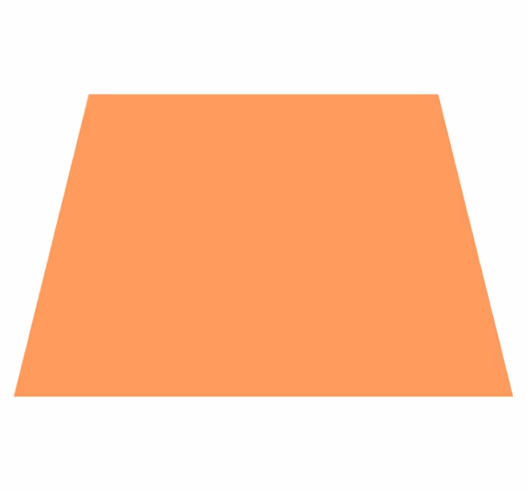 Orange vinyl rug apricot crush - TenStickers