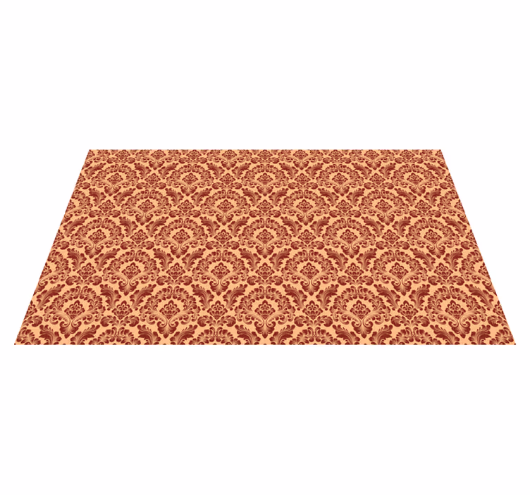 Orange vinyl rug flocked texture - TenStickers
