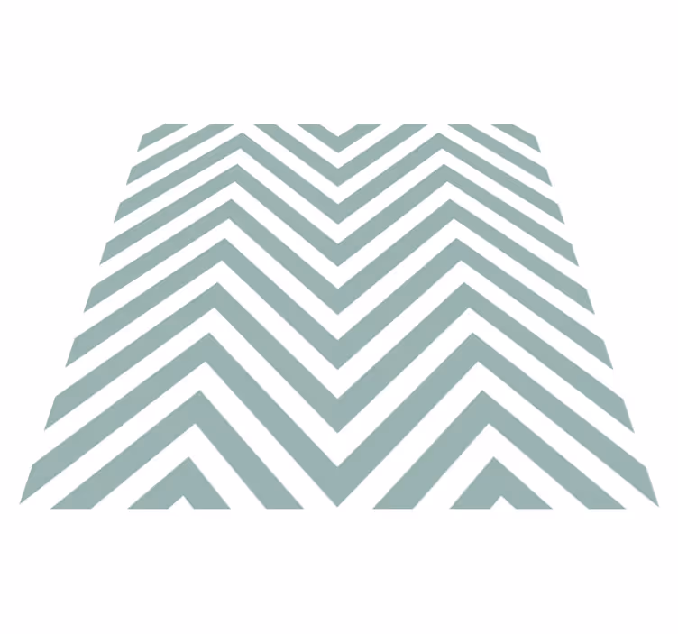 Green vinyl rug with geometric design - TenStickers