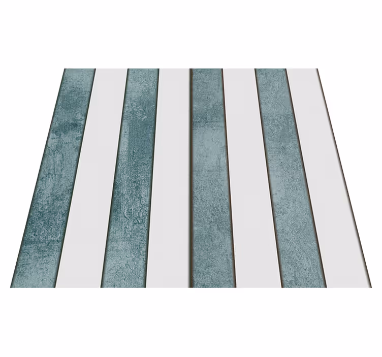 Outdoor vinyl rug striped concrete design - TenStickers