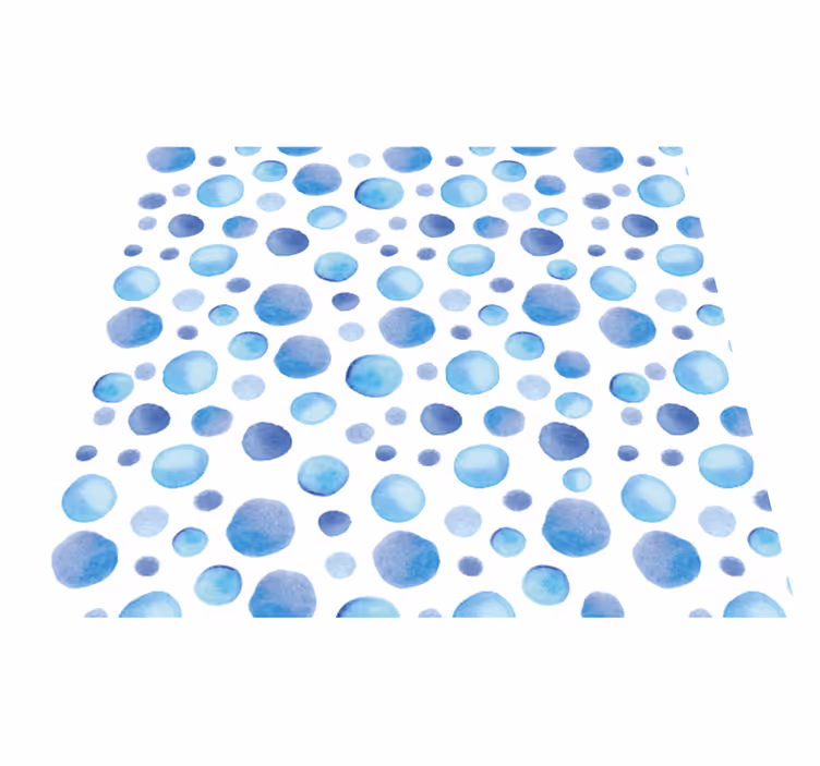 Outdoor vinyl rug - colorful bubbles - TenStickers