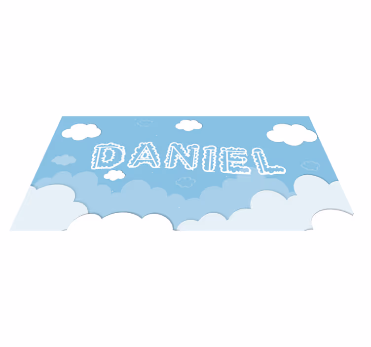 Gorgeous customizable sky  babies vinyl rug - TenStickers