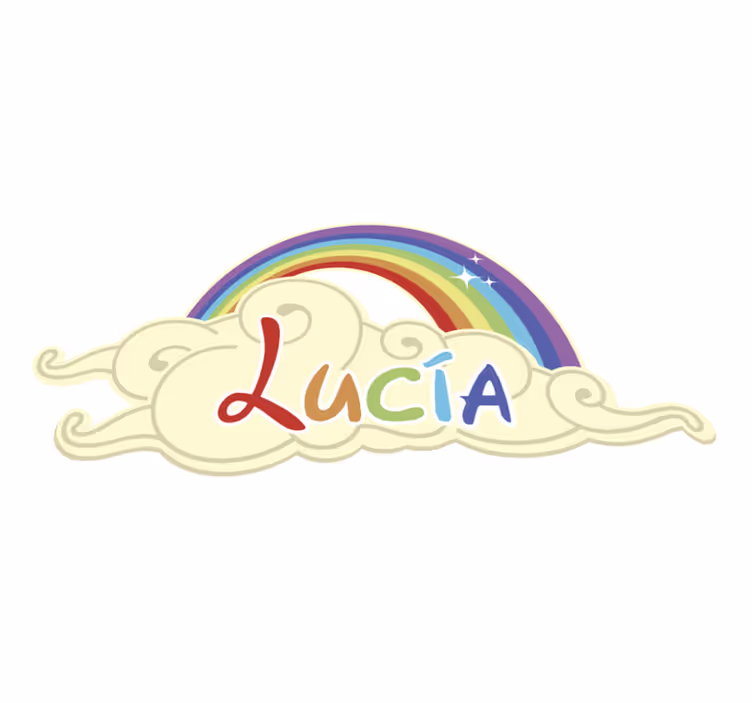 customizable rainbow kids vinyl rug - TenStickers