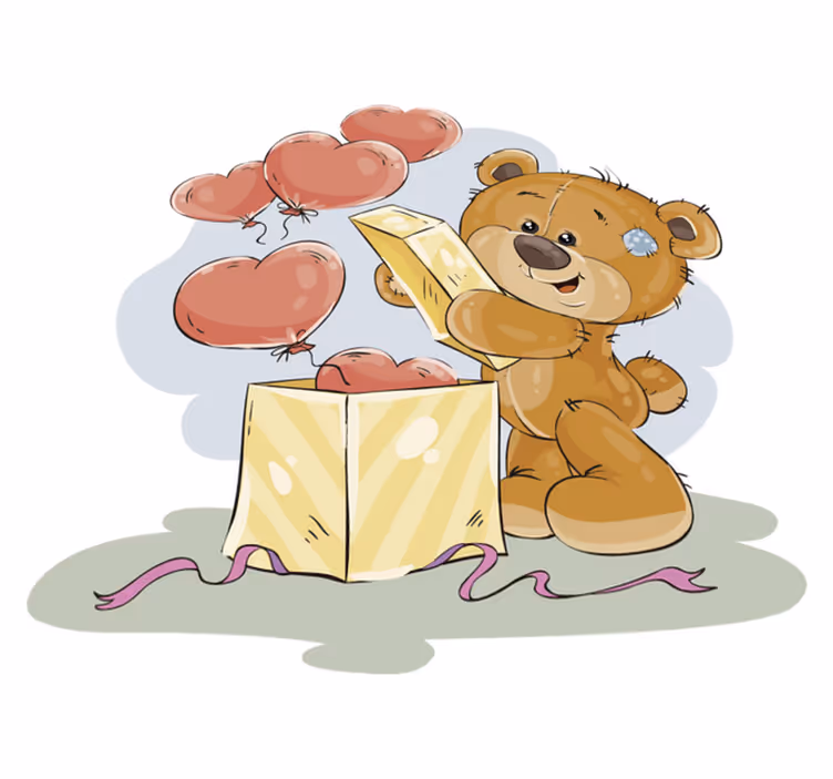 Teddy Bear Celebration nursery rugs - TenStickers