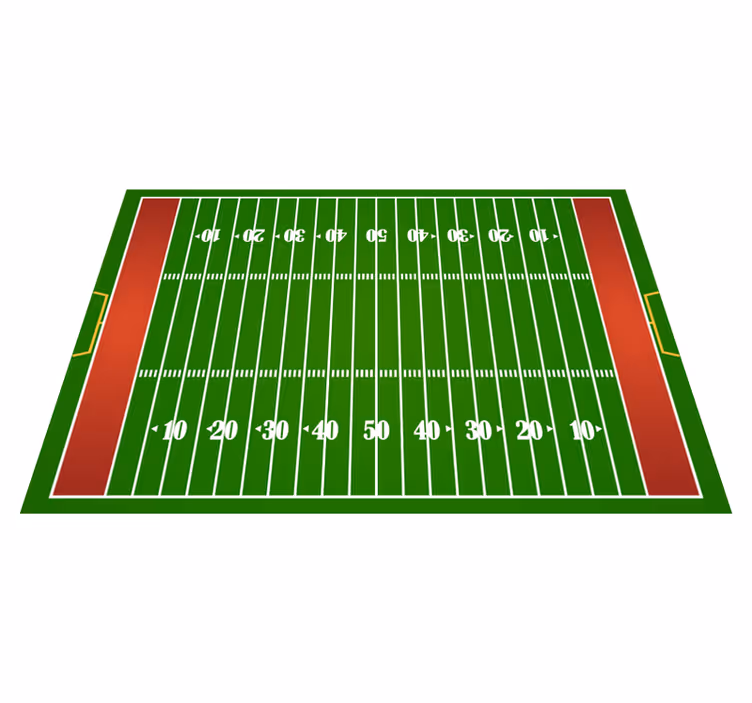Football Field Playmat road vinyl rug - TenStickers