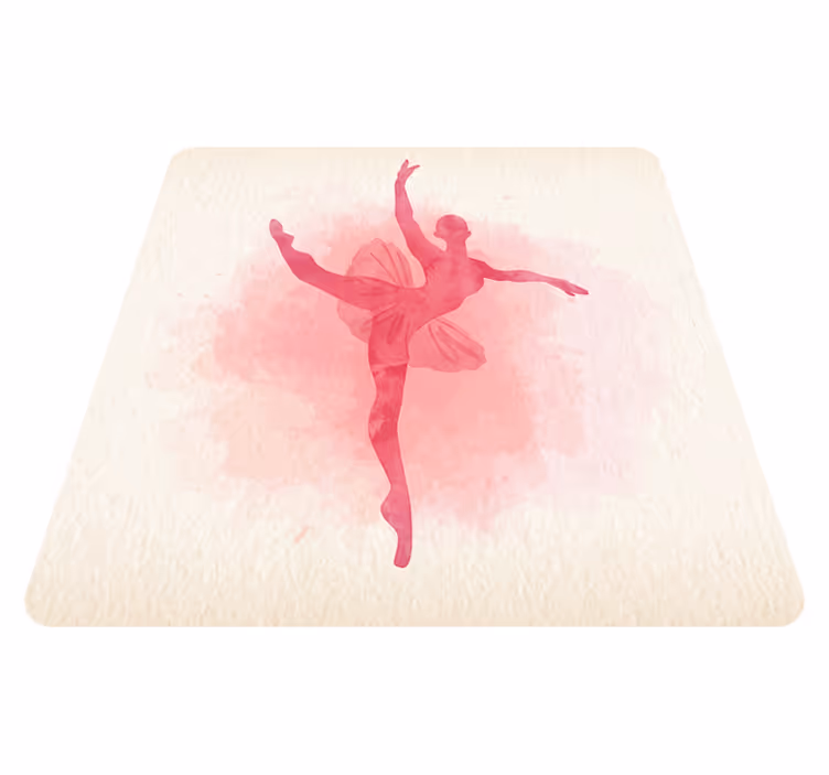 Watercolour dance vinyl rug - TenStickers