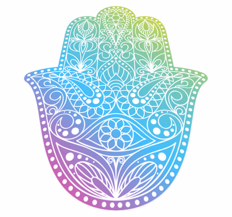 Fatima Mandala vinyl rugs - TenStickers