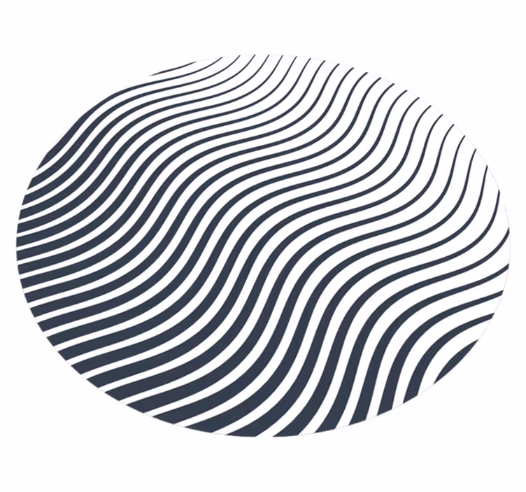 Minimalist vinyl carpet organic lines - TenStickers