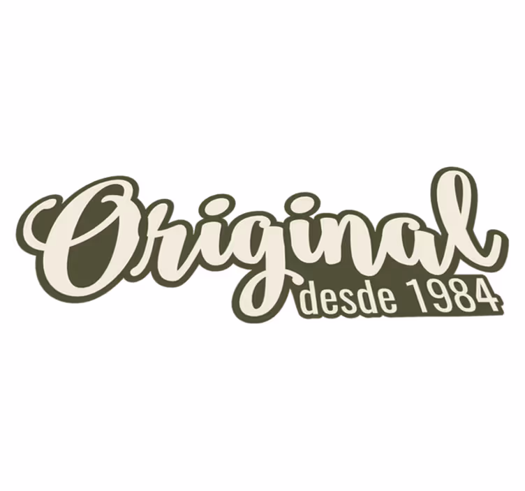 Vinyl carpet original text customizable year - TenStickers