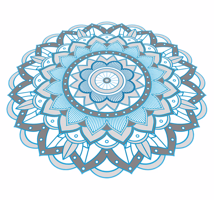 Round mat mandala vinyl rug - TenStickers