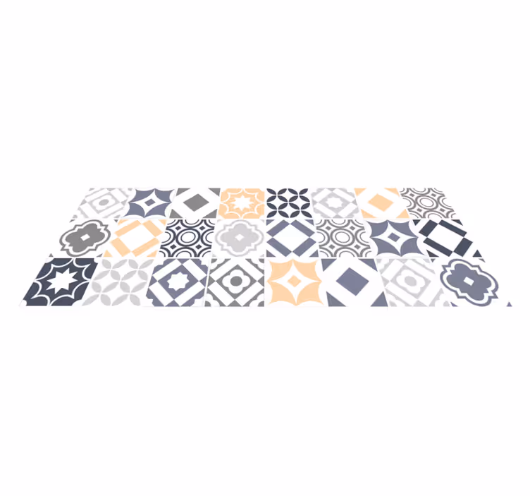 bathroom carpet tiles vinyl rug - TenStickers
