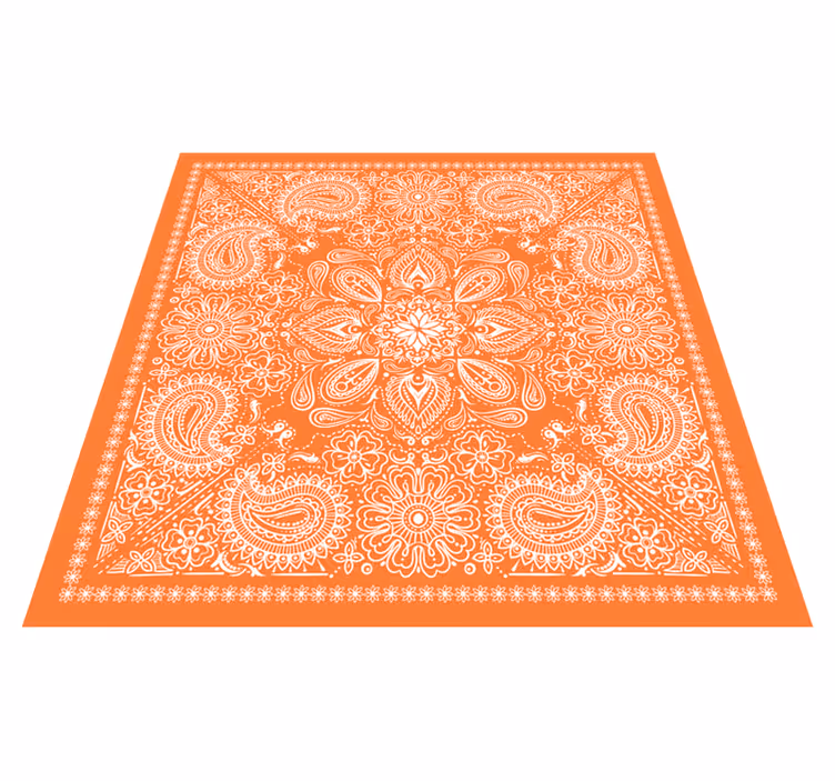 Mandala Ornament mandala vinyl rug - TenStickers