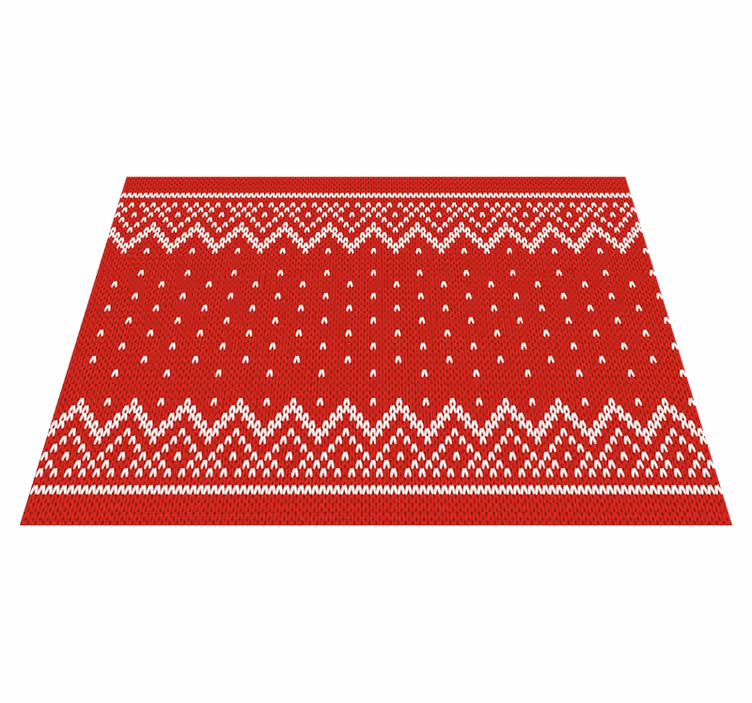 Christmas typical poattern vinyl rug - TenStickers