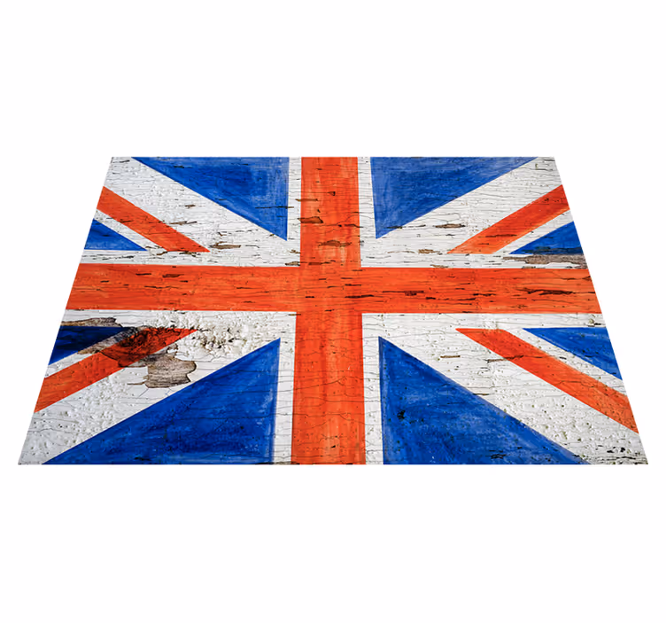 Urban style UK flag modern vinyl rug - TenStickers