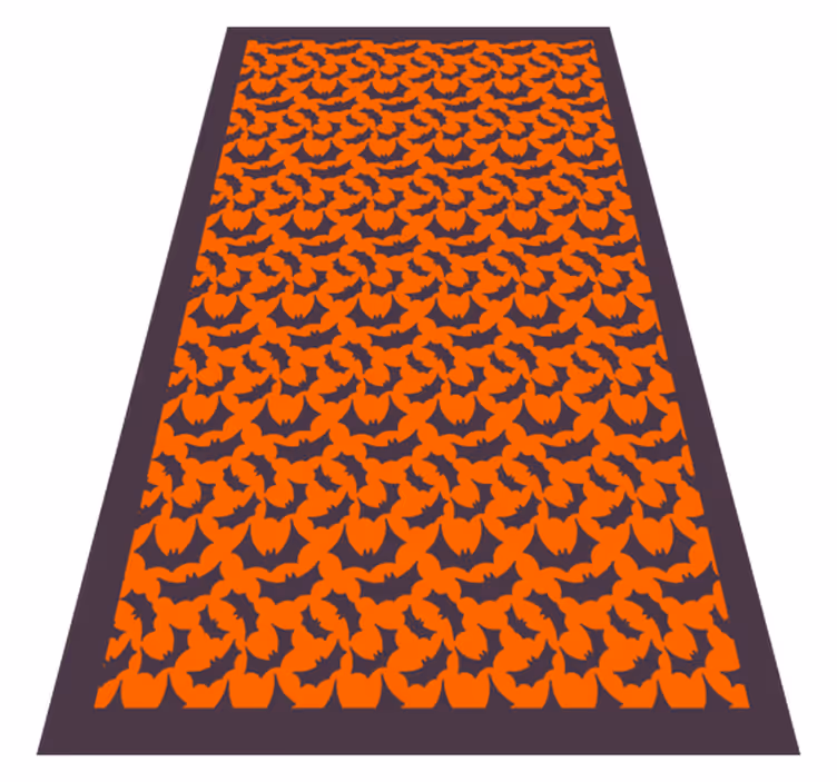 Ornate Feline Motif animal print vinyl rug - TenStickers