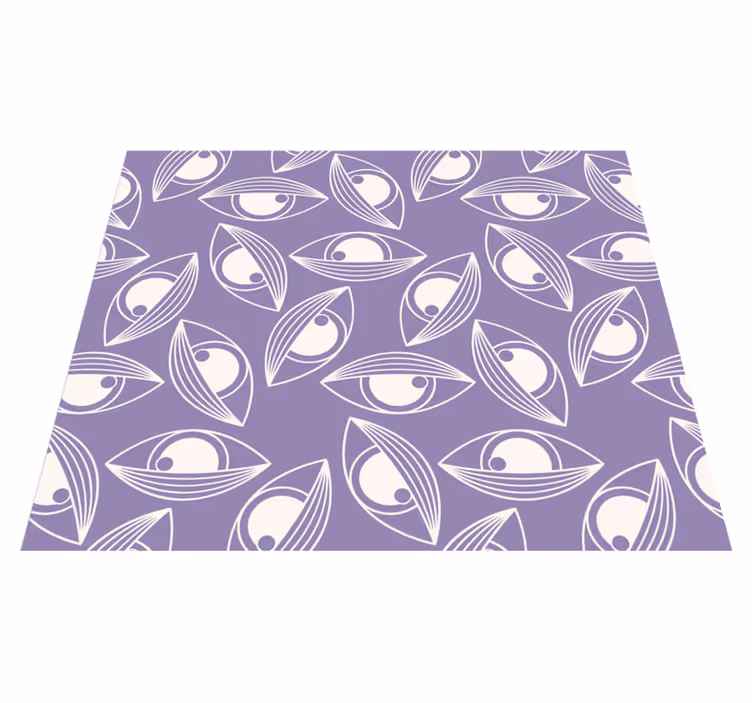 mystic pattern Lila vinyl rug modern rug - TenStickers