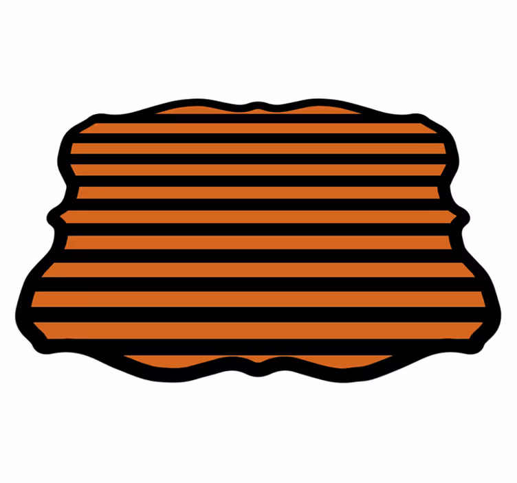 Halloween Stripes halloween vinyl rug - TenStickers