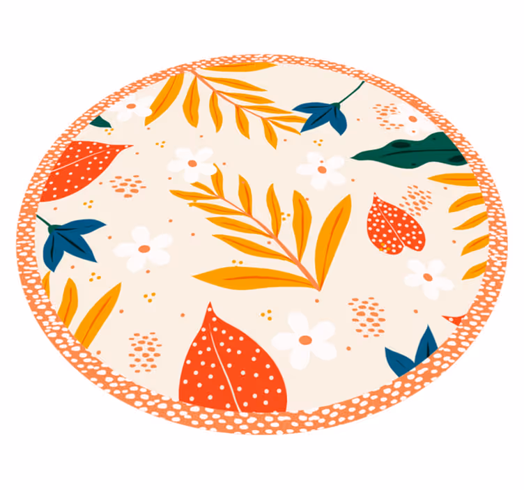 Spring Flowers floral rug - TenStickers