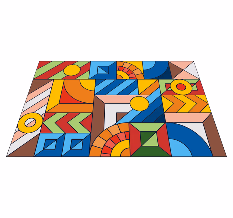 Colorful Mosaic mosaic floor tiles - TenStickers