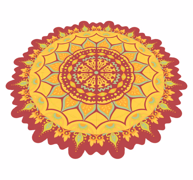 Summer in a Mandala mandala rug - TenStickers