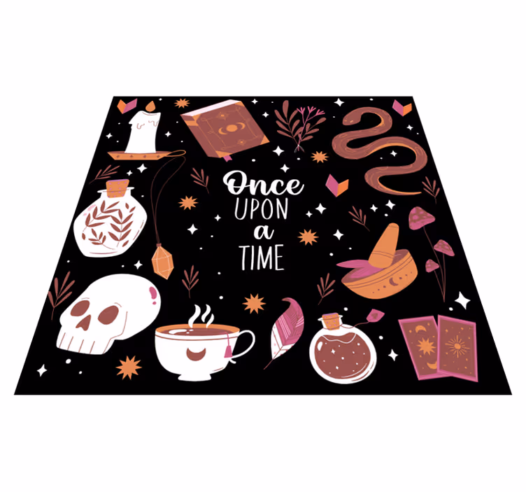 Fairytale Storytime kids vinyl rug - TenStickers