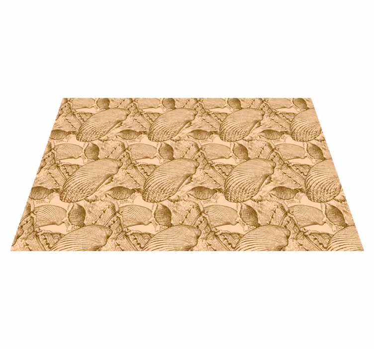 Vintage Seashells animal rug - TenStickers