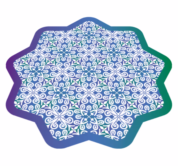 Ethnic pattern colorful ethnic rug - TenStickers