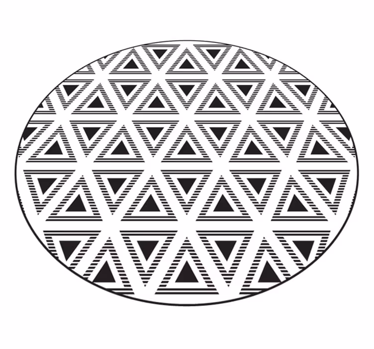 triangles of truth geometric rugs - TenStickers
