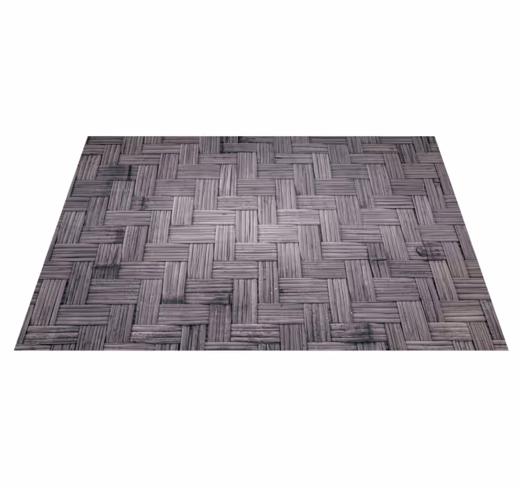 Vinyl rug dark bamboo texture wood flooring - TenStickers