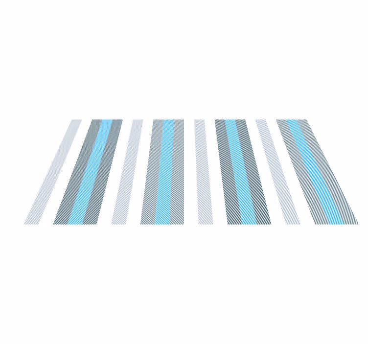 Striped Decor Element striped vinyl rug - TenStickers