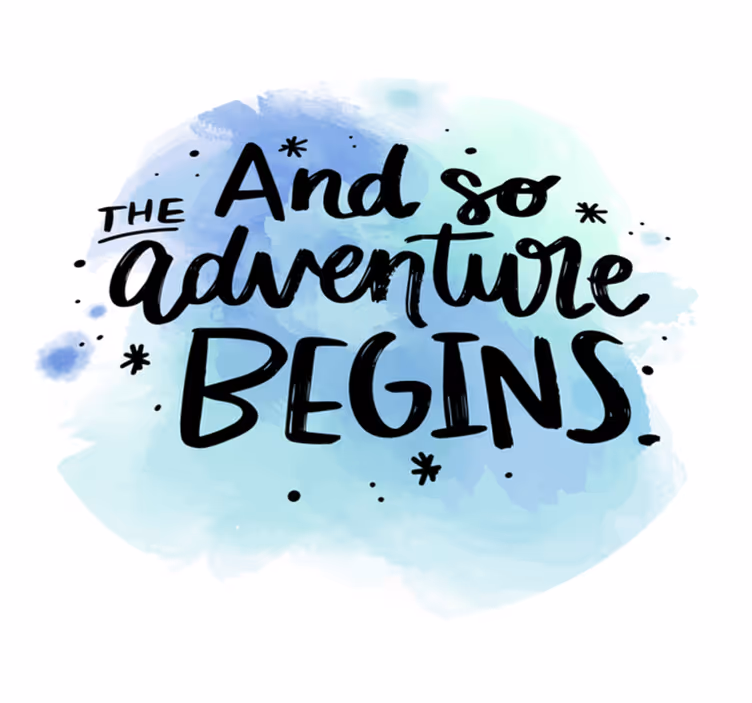 Adventure begins custom rug - TenStickers