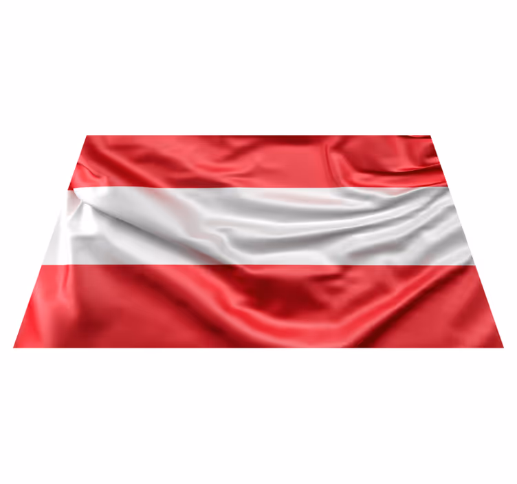 Austrian flag modern vinyl rug - TenStickers