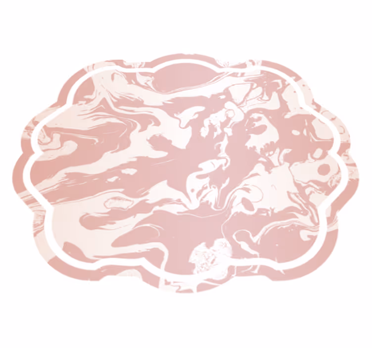 Marbled Swirls textured vinyl rug - TenStickers