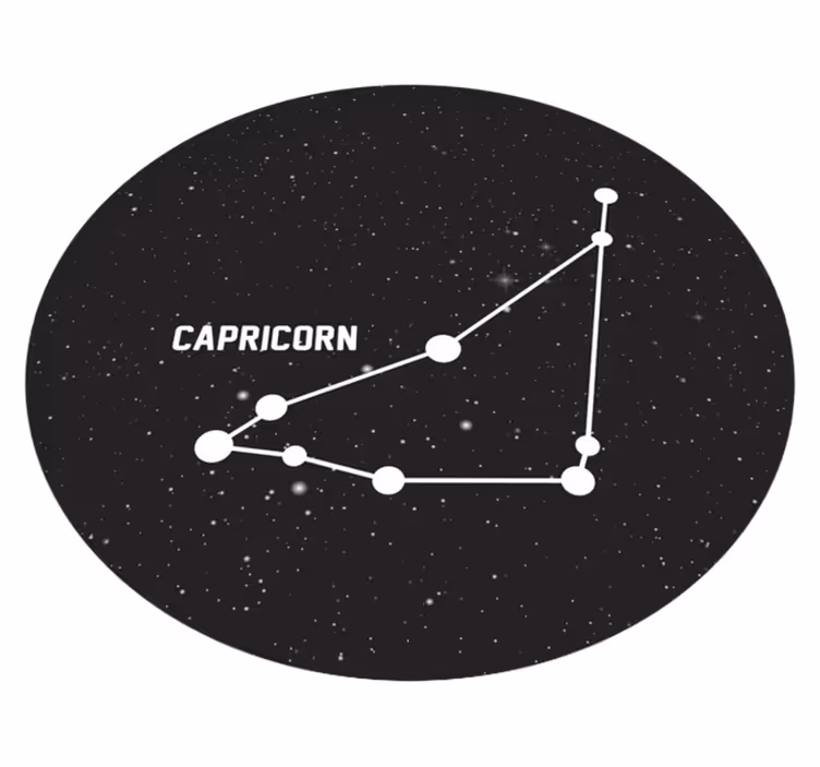 Capricorn Constellation star vinyl rug - TenStickers